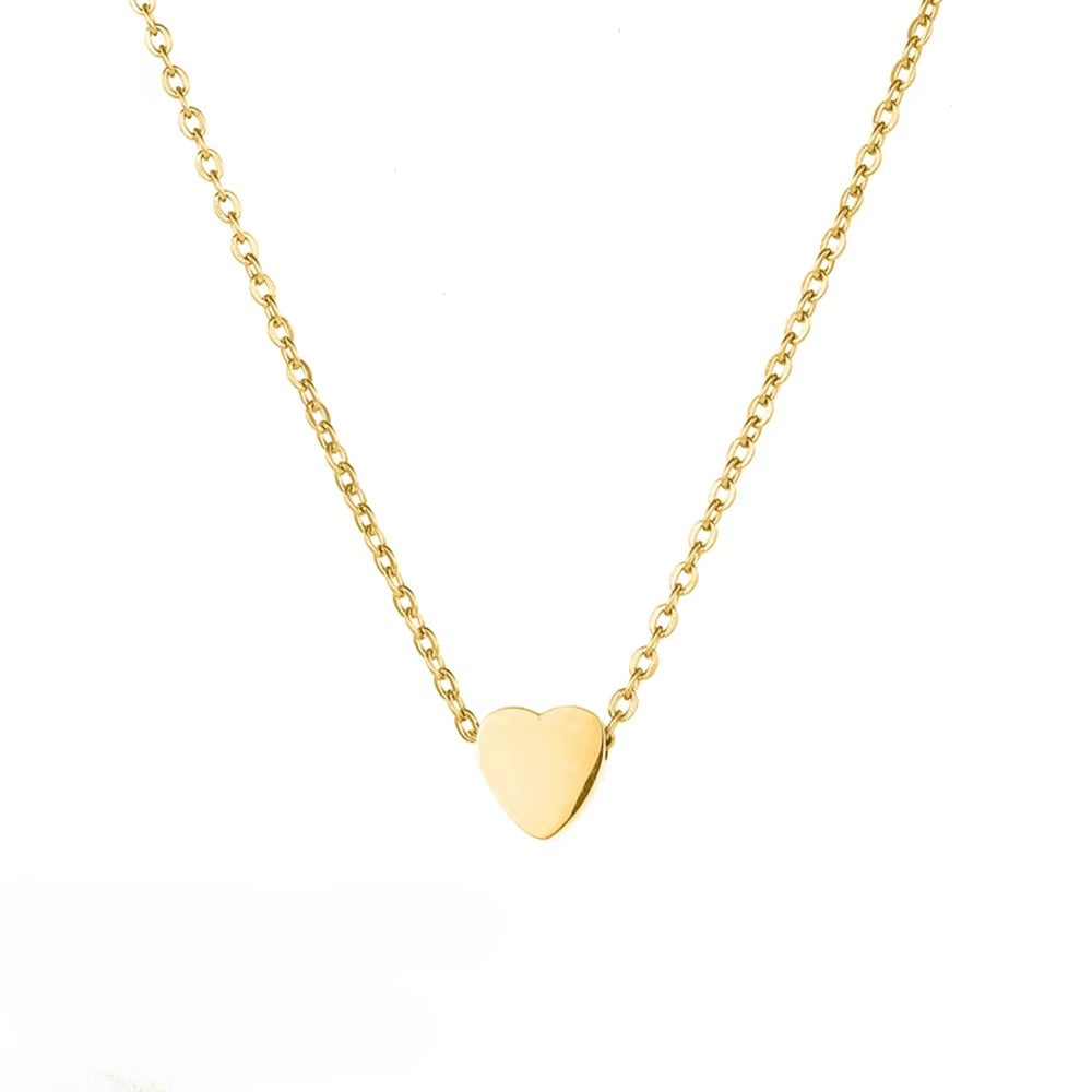 Heart Pendant Necklace – 14K Gold Plated on Stainless Steel